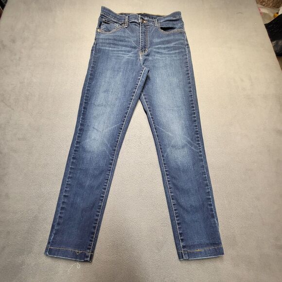 Levis Jeans Womens 6? Blue Skinny Leg Stretch Denim Distressed - Picture 1 of 10